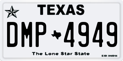 TX license plate DMP4949