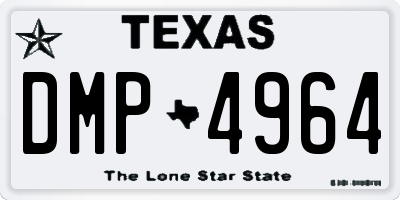TX license plate DMP4964