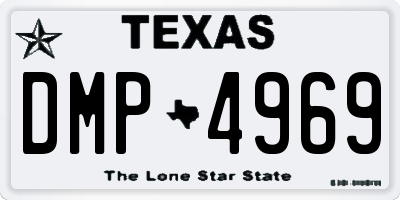 TX license plate DMP4969