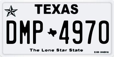 TX license plate DMP4970