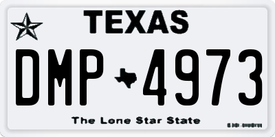TX license plate DMP4973