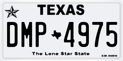 TX license plate DMP4975