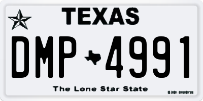 TX license plate DMP4991