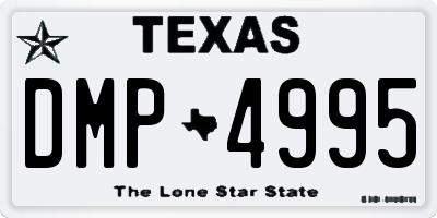 TX license plate DMP4995