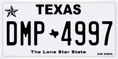 TX license plate DMP4997