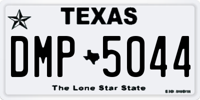 TX license plate DMP5044