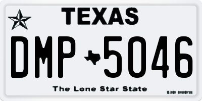 TX license plate DMP5046