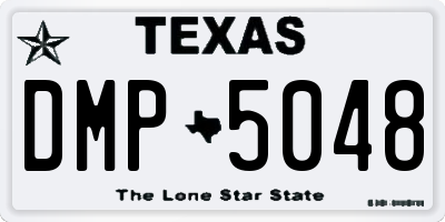 TX license plate DMP5048