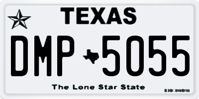TX license plate DMP5055