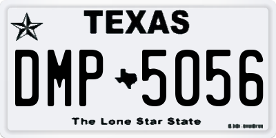 TX license plate DMP5056