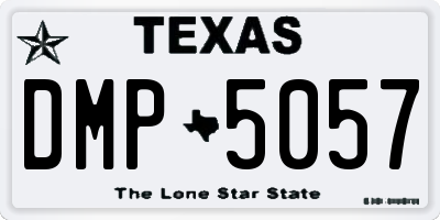 TX license plate DMP5057