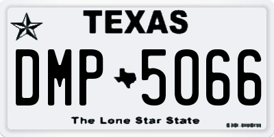 TX license plate DMP5066