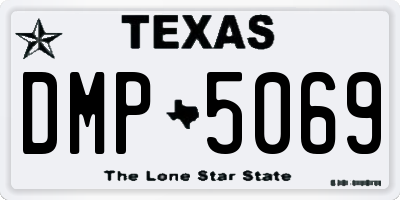 TX license plate DMP5069
