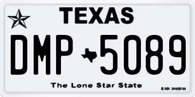 TX license plate DMP5089