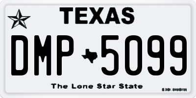 TX license plate DMP5099