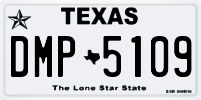 TX license plate DMP5109