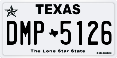 TX license plate DMP5126