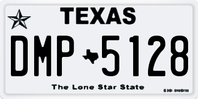 TX license plate DMP5128