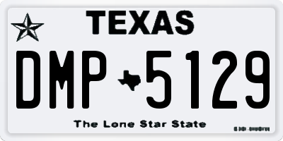 TX license plate DMP5129