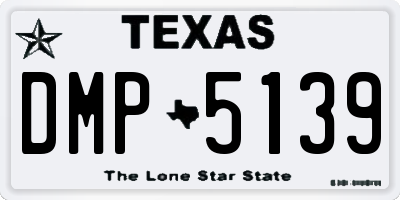 TX license plate DMP5139