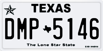TX license plate DMP5146