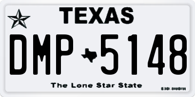 TX license plate DMP5148