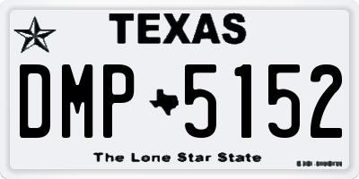 TX license plate DMP5152