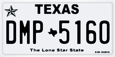 TX license plate DMP5160