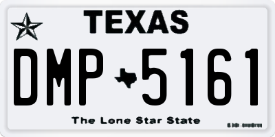 TX license plate DMP5161