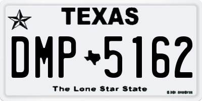 TX license plate DMP5162