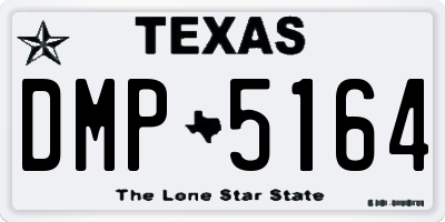TX license plate DMP5164