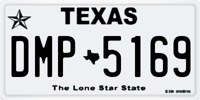 TX license plate DMP5169