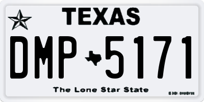TX license plate DMP5171