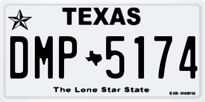 TX license plate DMP5174