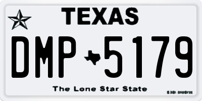 TX license plate DMP5179