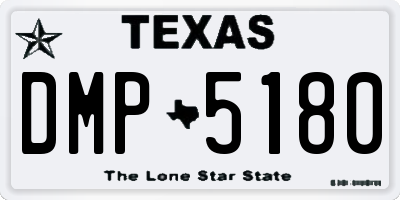 TX license plate DMP5180