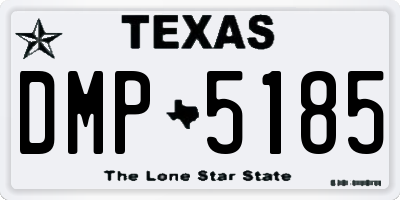 TX license plate DMP5185