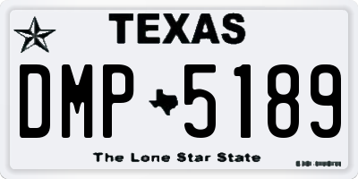 TX license plate DMP5189