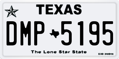 TX license plate DMP5195