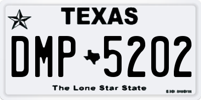 TX license plate DMP5202