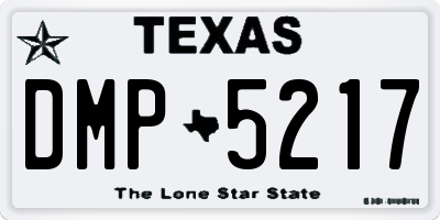 TX license plate DMP5217