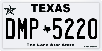 TX license plate DMP5220