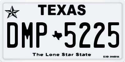 TX license plate DMP5225