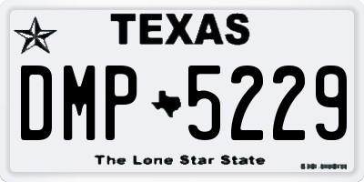 TX license plate DMP5229