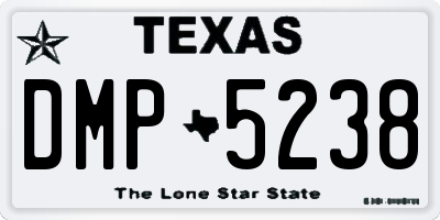 TX license plate DMP5238