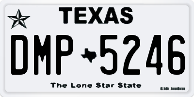 TX license plate DMP5246