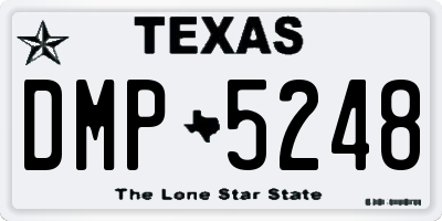 TX license plate DMP5248