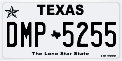 TX license plate DMP5255