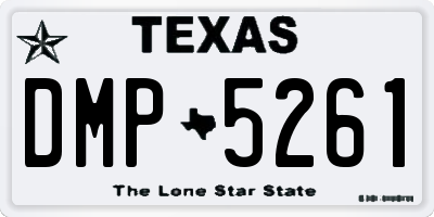TX license plate DMP5261