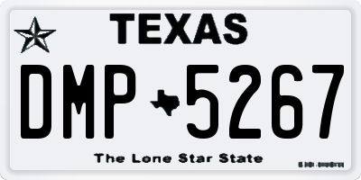 TX license plate DMP5267